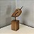 Escultura Pássaro de Madeira | Base Alta - Imagem 2