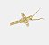 Colar cruz cravejada em zircônias com pedras navetes de zircônia banho ouro 18k - Imagem 3