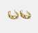 Piercing fake com quatro pontos de zirconias no ouro 18k - Imagem 4
