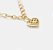 Pulseira Corrente com Pingente de coração vazado com coraçõezinhos dourado - Imagem 1