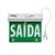 Placa de Balizamento Dupla Face Saída de Emergência com Led (Incluso Adesivos para Direções) - Intelbras - Imagem 1