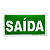 Placa de Sinalização Fotoluminescente (Saída) Modelo S12 - Imagem 1