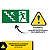 Placa de Sinalização Fotoluminescente (Subida à Esquerda) Modelo S10 - Imagem 3