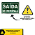 Placa de Sinalização Fotoluminescente (Saída de Emergência) Modelo S13 - Imagem 3
