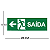 Placa de Sinalização Fotoluminescente (Saída de Emergência à Esquerda) Modelo S13-E - Imagem 6
