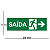 Placa de Sinalização Fotoluminescente (Saída de Emergência à Direita) Modelo S13-D - Imagem 6