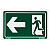 Placa de Sinalização Fotoluminescente (Saída à Esquerda) Modelo S2 - Imagem 1