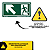 Placa de Sinalização Fotoluminescente (Rampa Subida à Esquerda) Modelo S5 - Imagem 3