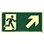 Placa de Sinalização Fotoluminescente (Rampa Subida à Direita) Modelo S4 - Imagem 1