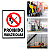 Placa de Sinalização Fotoluminescente (Proibido Produzir Chama) Modelo P2 - Imagem 7