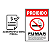 Placa de Sinalização Fotoluminescente (Proibido Fumar) Modelo P1 - Modelo Federal - Imagem 2