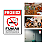 Placa de Sinalização Fotoluminescente (Proibido Fumar) Modelo P1 - Modelo Federal - Imagem 6