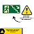 Placa de Sinalização Fotoluminescente (Descida à Direita) Modelo S8 - Imagem 3