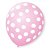 Balão Bexiga Decorada Rosa Bolinha Branca N 9 pct com 25 unid - Imagem 1