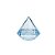 Caixinha de acrílico Diamante Azul kit com 6 unid - Imagem 1
