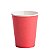 Copo Descartável de Papel 270 ml Liso Vermelho pacote c/ 10 unid - Imagem 1