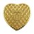 Porta Joia para Lembrancinhas de Coração Dourado kit com 12 unid - Imagem 2