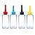 Frasco plástico para Refil de Tinta 40 ml com bico aplicador kit com 10 - Imagem 1
