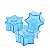 Caixinha Acrílica Floco de Neve Frozen kit com 10 unid - Imagem 1