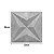 Placa 3D Geométrica Bruxelas De Cimento Queimado Silver - Imagem 2