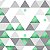 Papel de Parede Geométrico Triângulos Mint Green - Imagem 3