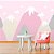 Papel de Parede Personalizado Montanhas em Rosa - Imagem 1