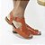 Sandália Rasteira Cláudia Venutti (Orange) - Imagem 1