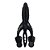 Isca Artificial Soft Craw Paddle Preta - Alligator - Imagem 2