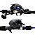 Carretilha MaxPower Esquerda + Vara Carbono 1,80m 17lbs Pesca Brasil - Imagem 2