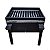 Churrasqueira Barco Metal Com Grelha Inox 2em1 Camping - Imagem 3
