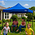 Tenda Gazebo 3x3m Praia Azul Dobrável Sanfonada Kala Pagoda - Imagem 12