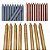 Velas Palitos feitas de 100% de parafina pura - Prata - Dourada - Cobre- pcte 250g - Imagem 1