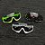 Óculos Ciclismo Rockbros Verde (5 Lentes) Esportivo MTB Speed - Imagem 4