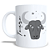 CANECA CERÂMICA BRANCA PERSONALIZADA 325ML SIGNO DE TOURO - Imagem 1