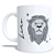 CANECA CERÂMICA BRANCA PERSONALIZADA 325ML SIGNO DE LEÃO - Imagem 1