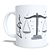 CANECA CERÂMICA BRANCA PERSONALIZADA 325ML SIGNO DE LIBRA - Imagem 1