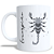 CANECA CERÂMICA BRANCA PERSONALIZADA 325ML SIGNO DE ESCORPIÃO - Imagem 1