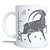 CANECA CERÂMICA BRANCA PERSONALIZADA 325ML SIGNO DE CAPRICÓRNIO - Imagem 1