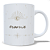 CANECA DE CERÂMICA PORCELANA BRANCA PERSONALIZADA 325ML IMPRESSÃO COLORIDA - HAMSÁ - Imagem 2