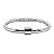 Bracelete Masculino Mosquetão Prata Aço - Imagem 1