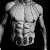 Colar de Corpo Body Chain Dionísio Masculino Aço Prata - Imagem 2