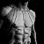 Colar de Corpo Body Chain Dionísio Masculino Aço Prata - Imagem 3