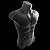 Body Chain Masculino Zenith Couro Marrom Corrente Prata - Imagem 4