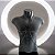Body Chain Masculino Zenith Couro Marrom Corrente Prata - Imagem 3