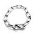 Pulseira Aço Inox Elos Grossos Mosquetão Infinito - Imagem 1
