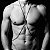 Body Chain Colar de Corpo Masculino Pingente Rosa dos Ventos - Imagem 1