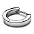 Brinco Masculino Aço Inox Argola Prata - PAR - Imagem 3