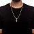 Corrente Grumet Masculina Pingente Cruz inri - Imagem 2