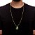 Corrente Cordão Masculino + Pingente São Jorge Banhados a Ouro 18k - Imagem 3