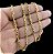 Corrente Masculina Cordão Cartier Cadeado 4,5mm Banhada a Ouro 18k - Imagem 1